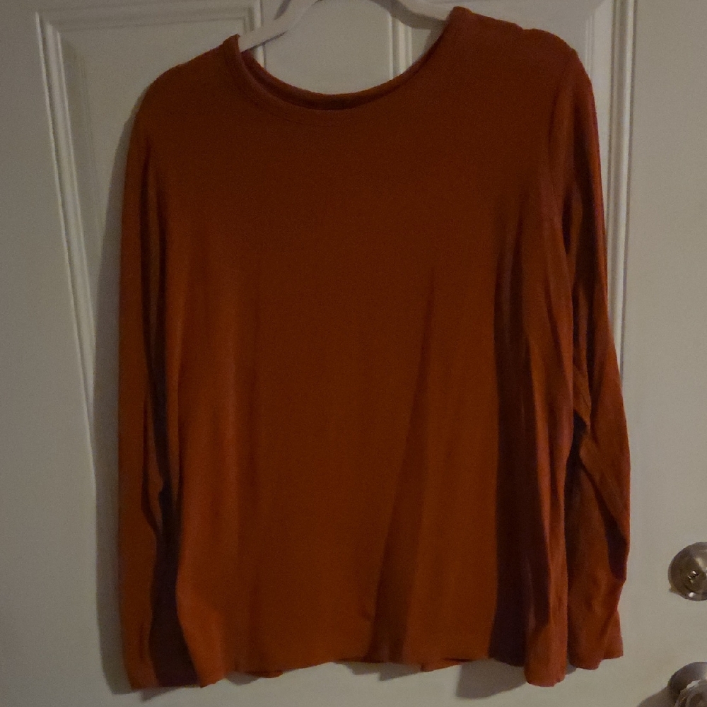 a.n.a Warm Brown Long Sleeve Top